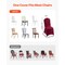 50 Pcs Chair Covers Stretch Spandex Slipcovers for Wedding Party Dining Banquet Chairs